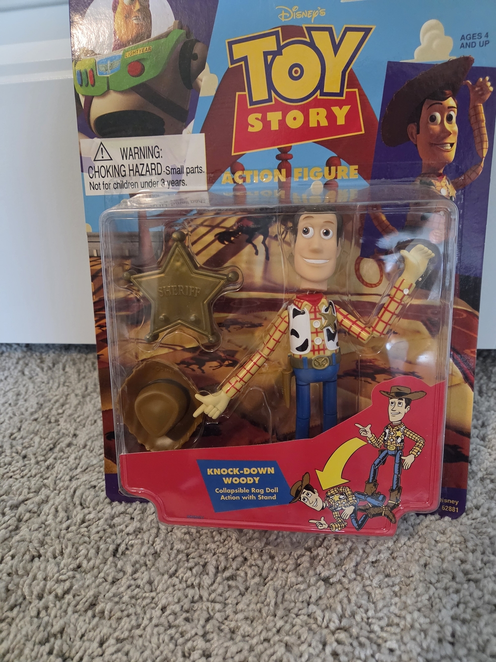 Disney Toy Story Woody Action Figure VINTAGE 1995 - NEW IN BOX